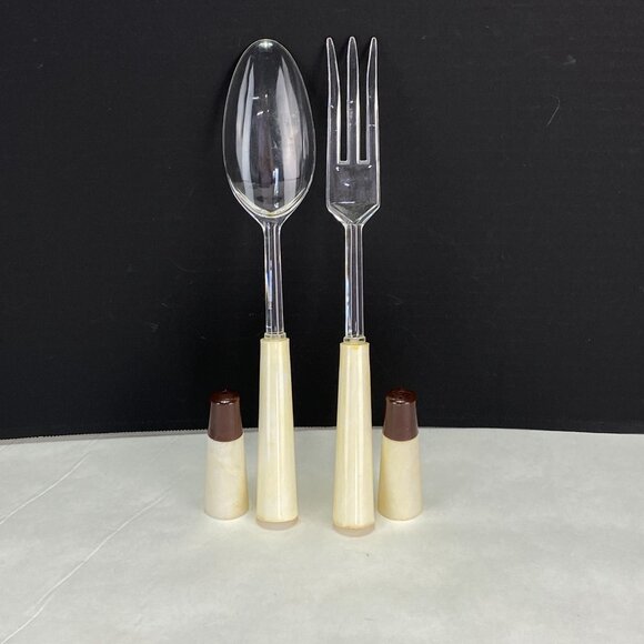 Vintage Mid Century Florida Souvenir Hostess Salad Salt Pepper Set - Picture 4 of 10